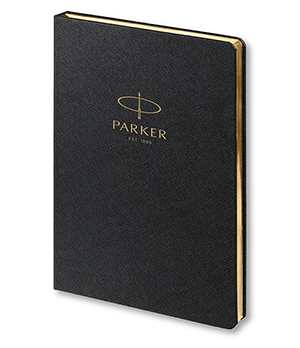 Ежедневник недатированный Parker черный c нанесением Parker  PL1113305