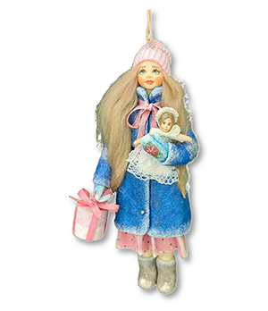 Ватная игрушка Новогодние игрушки Забава с куклой  ВИ65