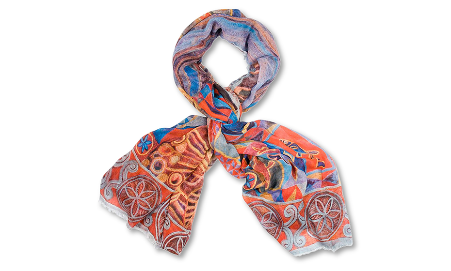 Шаль Северное сияние Gourji 100% шерсть 135х175  91254039 91254039 