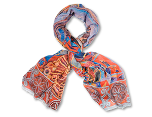 Шаль Северное сияние Gourji 100% шерсть 135х175  91254039