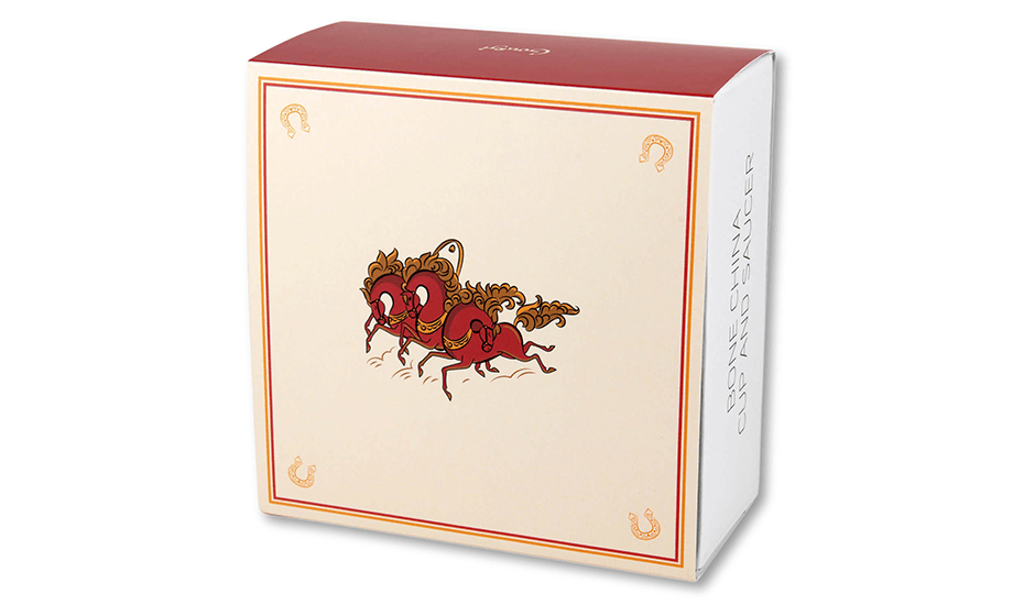 Чайная пара Gourji Русская тройка фарфор белый  434698 434698 