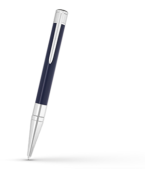 Шариковая ручка S.T. Dupont Initial, хром, лак, синяя  275205