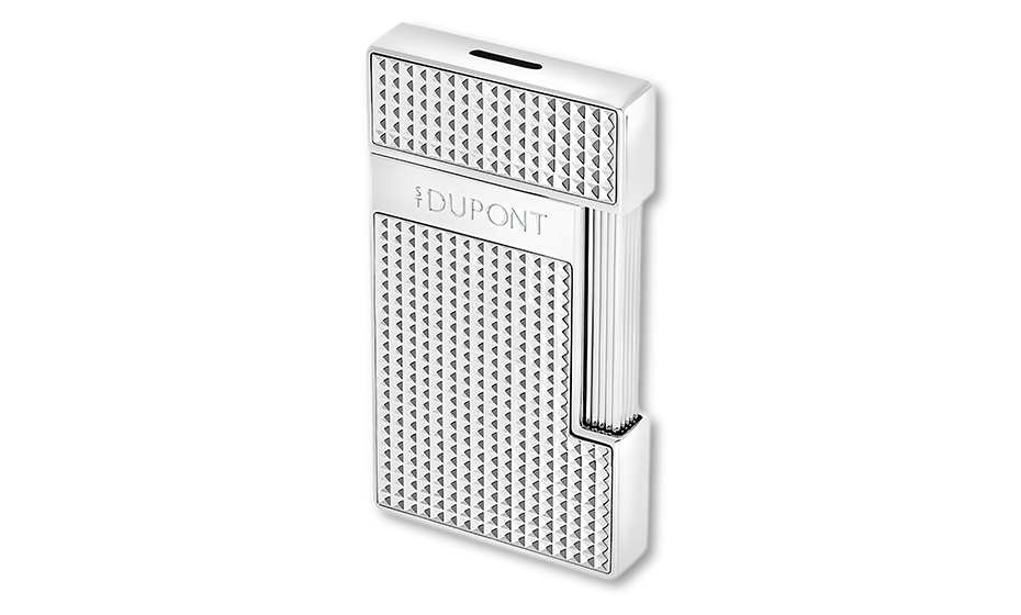 Зажигалка SLIMMY S.T. Dupont хром, бриллиантовое гильоше  28120 28120 