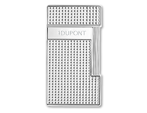Зажигалка SLIMMY S.T. Dupont хром, бриллиантовое гильоше  28120