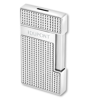 Зажигалка SLIMMY S.T. Dupont хром, бриллиантовое гильоше  28120