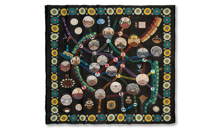 Платок Метро Gourji шелк, 120 х 120 см.  91141537/120 91141537/120 