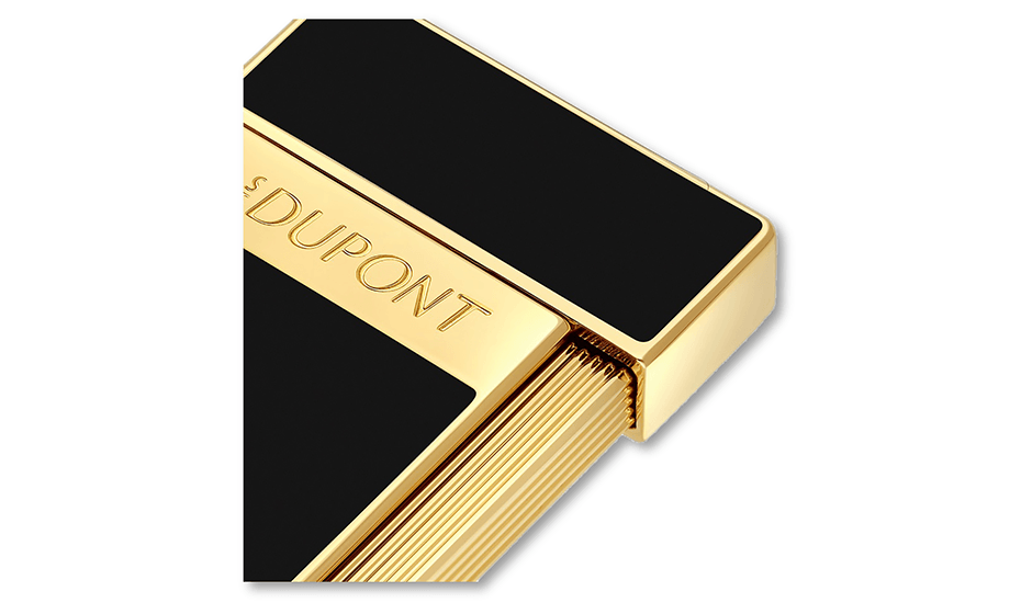 Зажигалка S.T. Dupont SLIMMY позолота, черный современный лак  28222 28222 
