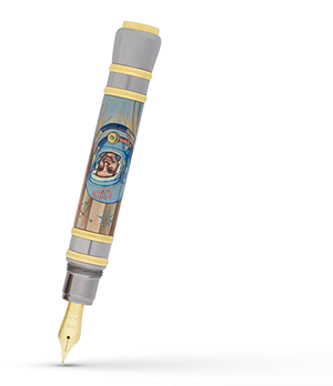 Перьевая ручка Ancora Gagarin (Гагарин), золото 18К, титан, перламутр, п  GAGARIN/FP