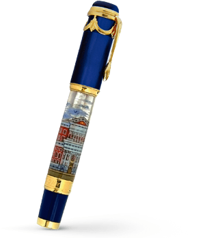 Чернильная ручка Ancora Moscow Major House (Московская Мэрия), акриловая с  MOSCOW MH/RB