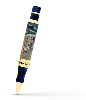 Чернильная ручка Ancora Cape Horn (Мыс Горн), акриловая смола, роспись, ти  CAP HORN/RB