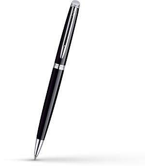 Шариковая ручка Waterman Hemisphere Essential Black CT, лак, хром  S0920570