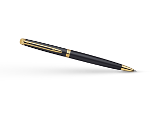 Шариковая ручка Waterman Hemisphere Matt Black GT, матовый лак, позолота 23  S0920770