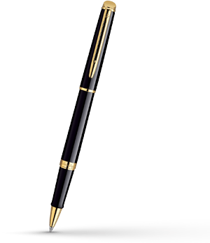 Чернильная ручка Waterman Hemisphere Mars Black GT, лак, позолота 23К  S0920650