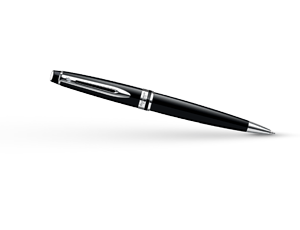 Шариковая ручка Waterman Expert 3 Black Laque CT, черный лак, хром  S0951800