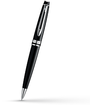 Шариковая ручка Waterman Expert 3 Black Laque CT, черный лак, хром  S0951800