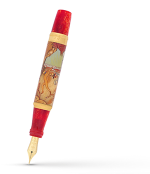 Перьевая ручка Ancora Circus (Цирк), золото 18К, акриловая смола, позоло  CIRCUS/FP