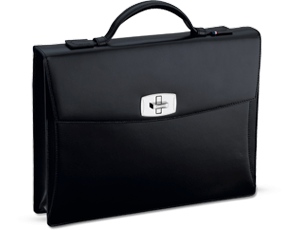 Портфель S.T. Dupont натуральная гладкая кожа, отделка фурнитуры: плати  181000