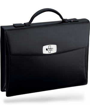 Портфель S.T. Dupont натуральная гладкая кожа, отделка фурнитуры: плати  181000