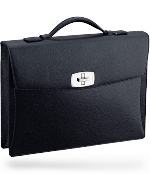 Портфель S.T. Dupont натуральная ребристая телячья кожа, отделка фурнит  181300