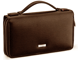 Органайзер S.T. Dupont Contraste на молнии, кожа, дорожный, коричневый  181112
