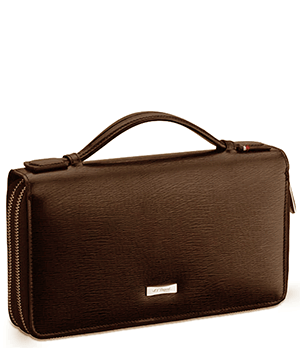 Органайзер S.T. Dupont Contraste на молнии, кожа, дорожный, коричневый  181112