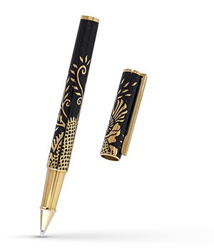 Чернильная ручка S.T. Dupont Феникс, китайский лак, позолота  142857