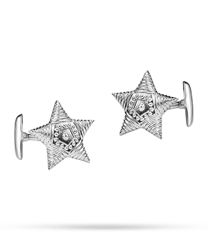 Запонки Gourji серебро 925 пробы, застежка Т, вес 14,5 гр.  GS59/1964'