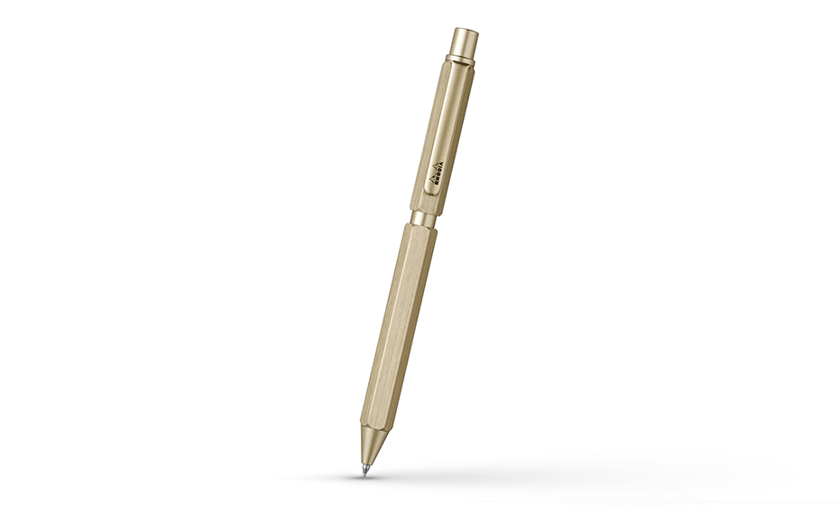 Ручка мультисистемная Rhodia, 3в1 (чер+крас+кар 0,5), золото