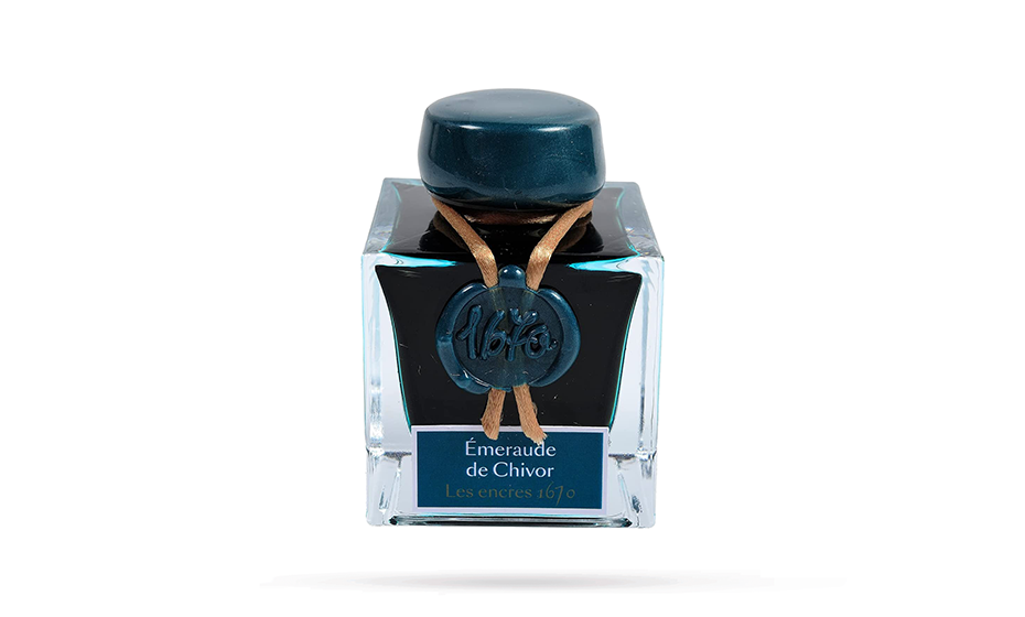 Чернила в банке Herbin prestige 1670, 50мл, Emeraude de Chiv