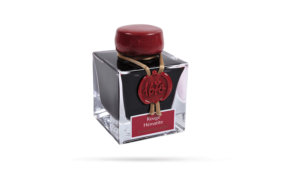 Чернила  Herbin Prestige 1670, 50 мл, Красный с золотыми бле