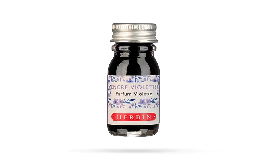Ароматные чернила в банке Herbin, 10мл,фиолетовый,фиалка
