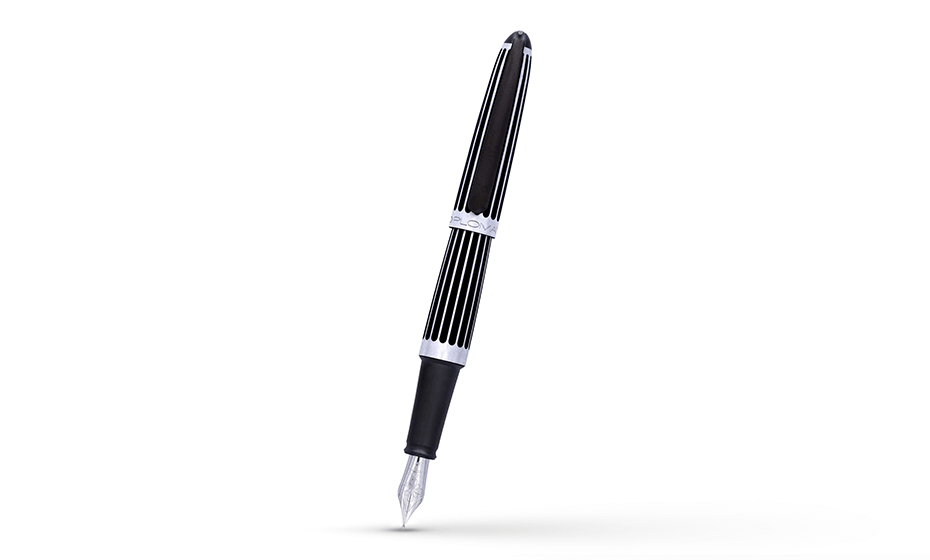 Ручка перьевая Aero stripes black F