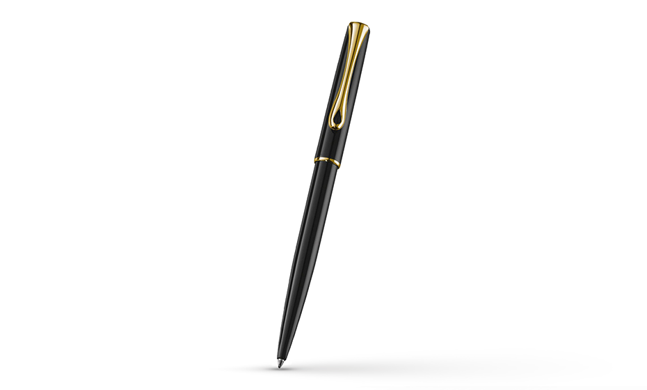 Ручка шариковая Traveller black lacquer gold