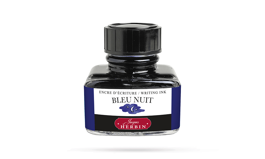 Чернила в банке Herbin, 30мл, Blue nuit, темно-синий