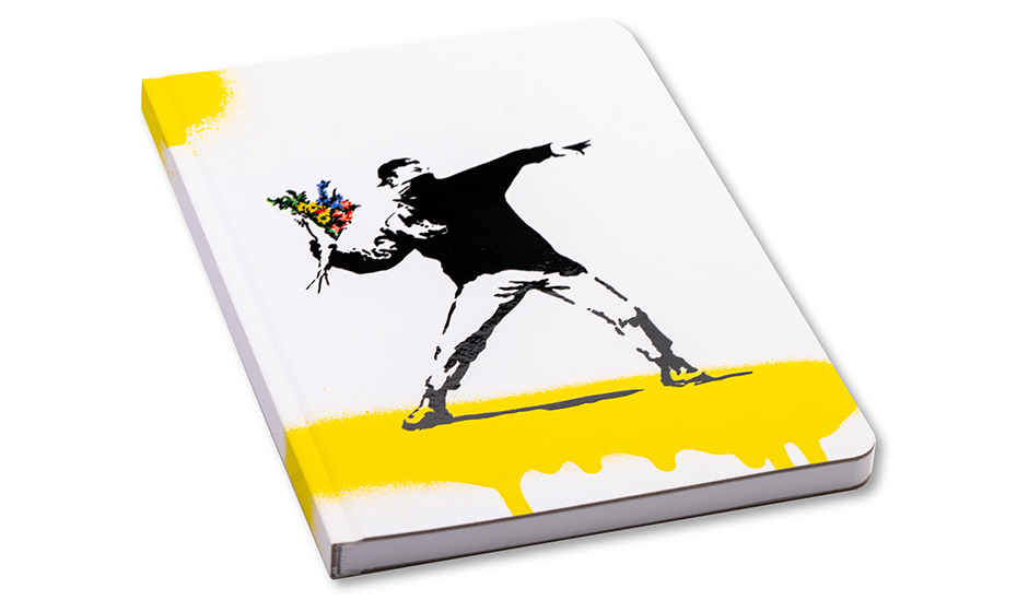Тетрадь Banksy Цветы 14х21см кам бумага
