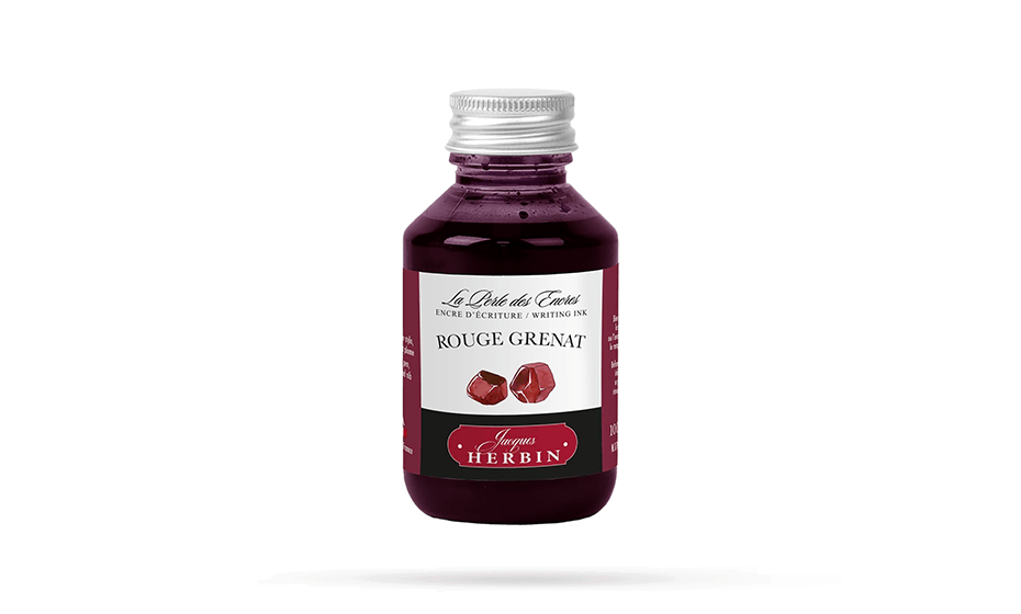 Чернила в банке Herbin ,100мл, Rouge grenat Гранатовый