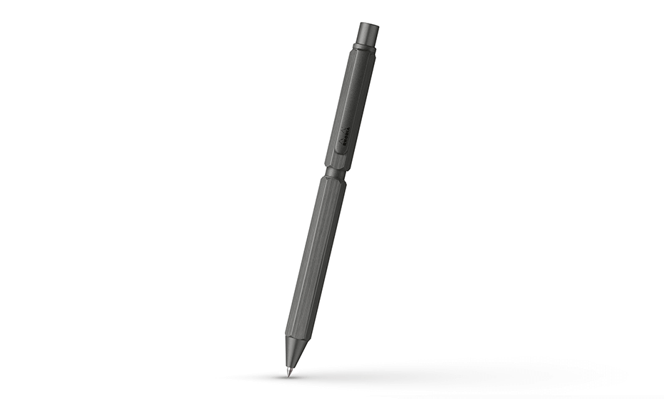Ручка мультисистемная Rhodia, 3в1 (чер+крас+кар 0,5), титан