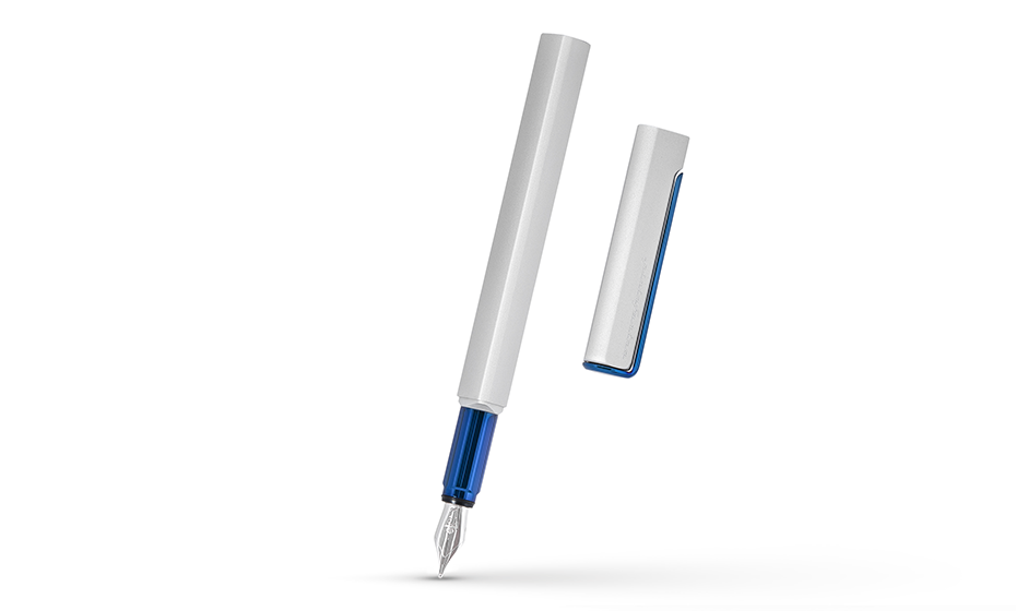 Перьевая ручка PININFARINA PF One SILVER /BLUE