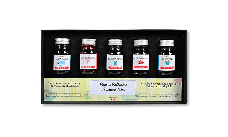 Набор чернил Herbin Summer, 5х10 мл
