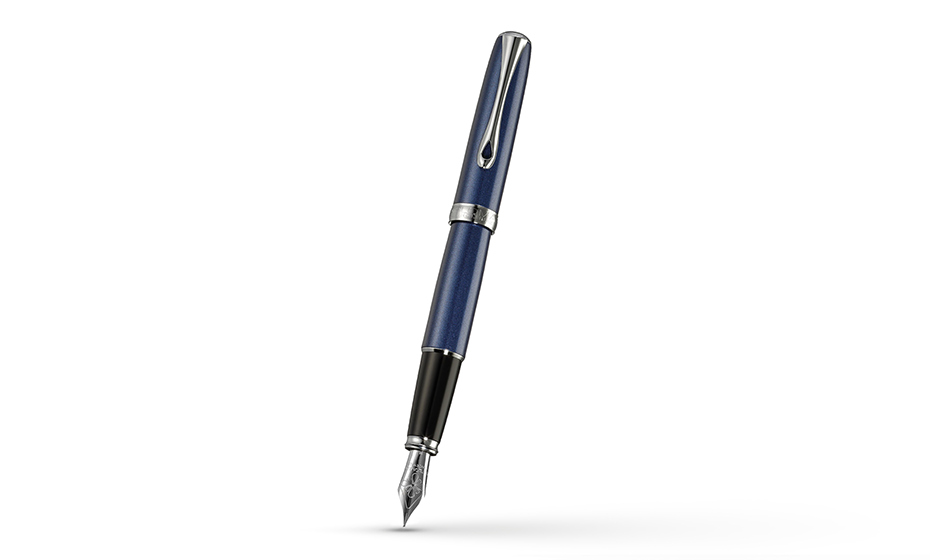Ручка перьевая Excellence A2 Midnight blue chrome F